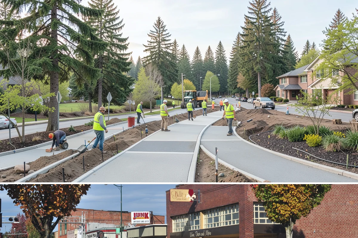 Sidewalk Repairs in Puyallup, Pierce County, WA - Concrete sidewalk work is best scheduled from late spring through early fall when drier weather supports proper curing between...