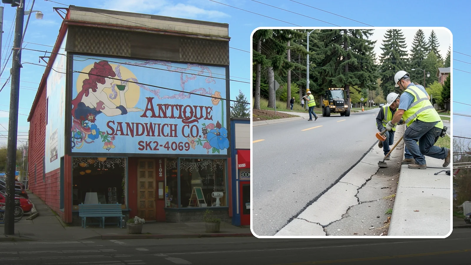Sidewalk Repairs in Ruston, Pierce County, WA - Concrete sidewalk repairs that restore safe, ADA-compliant pedestrian paths across municipal walkways.