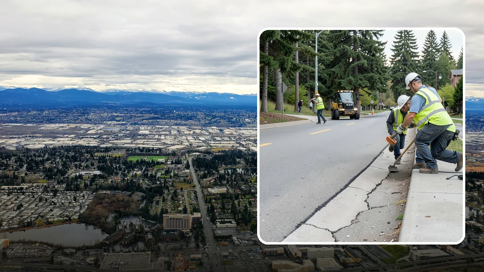 Sidewalk Repairs in SeaTac, King County, WA - Concrete sidewalk repairs that restore safe, ADA-compliant pedestrian paths across municipal walkways.