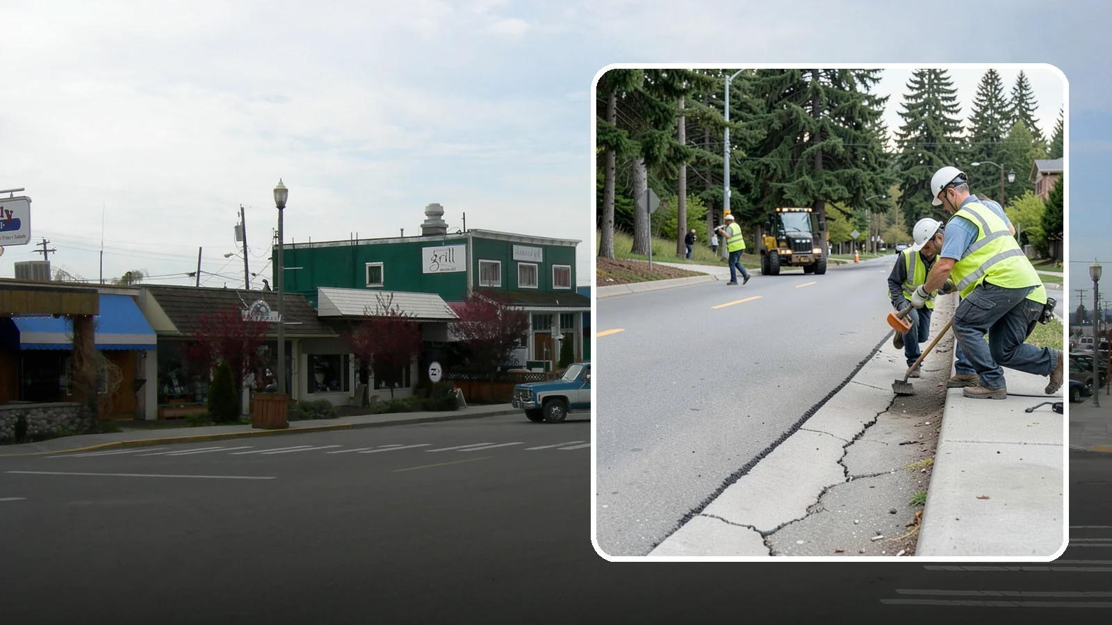 Sidewalk Repairs in Stanwood, Snohomish County, WA - Concrete sidewalk repairs that restore safe, ADA-compliant pedestrian paths across municipal walkways.