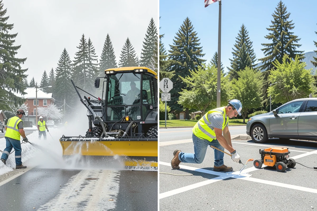 Sidewalk Repairs in Steilacoom, Pierce County, WA - Inspect and rate each panel to select the appropriate repair method