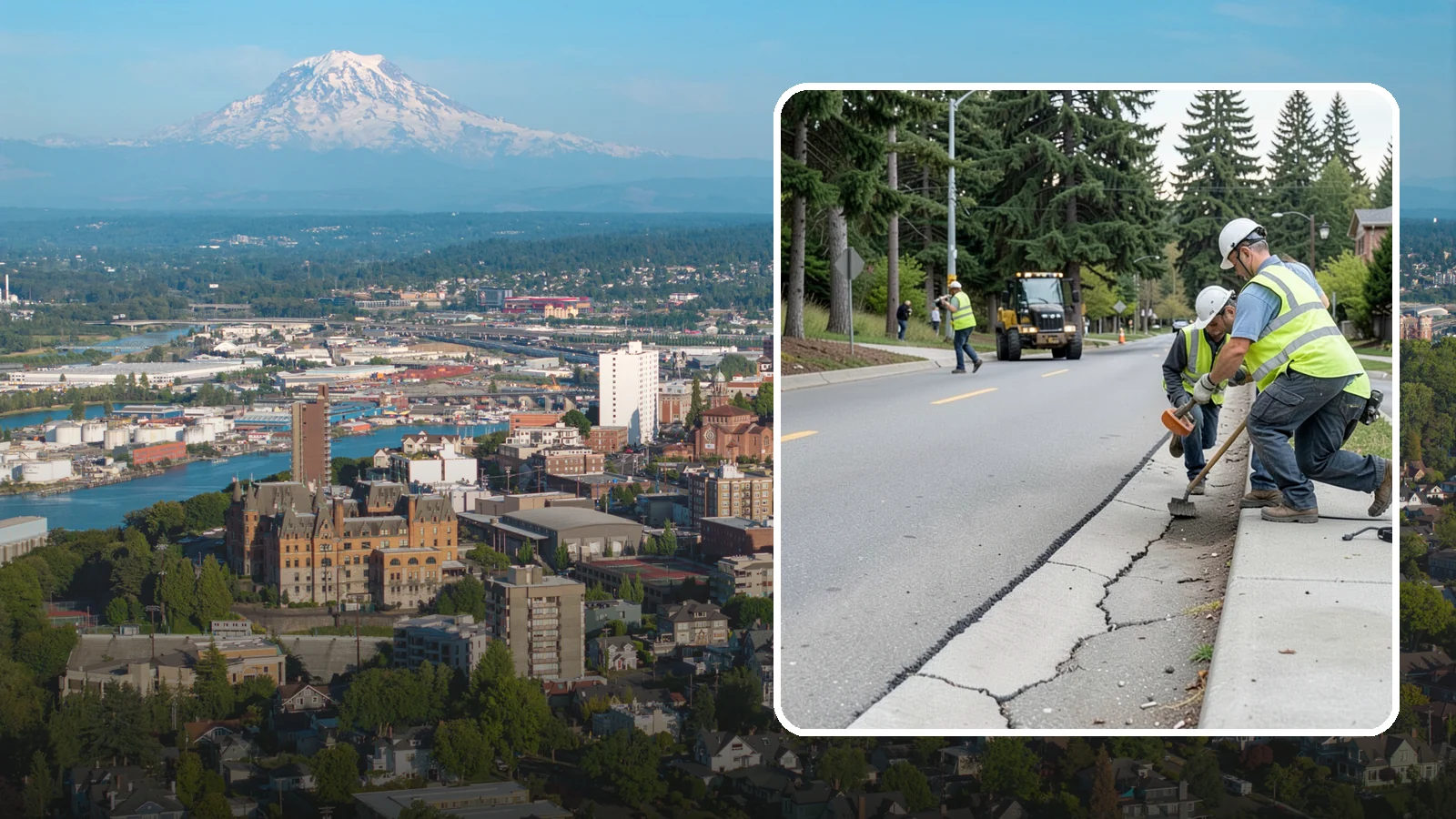 Sidewalk Repairs in Tacoma, Pierce County, WA - Concrete sidewalk repairs that restore safe, ADA-compliant pedestrian paths across municipal walkways.