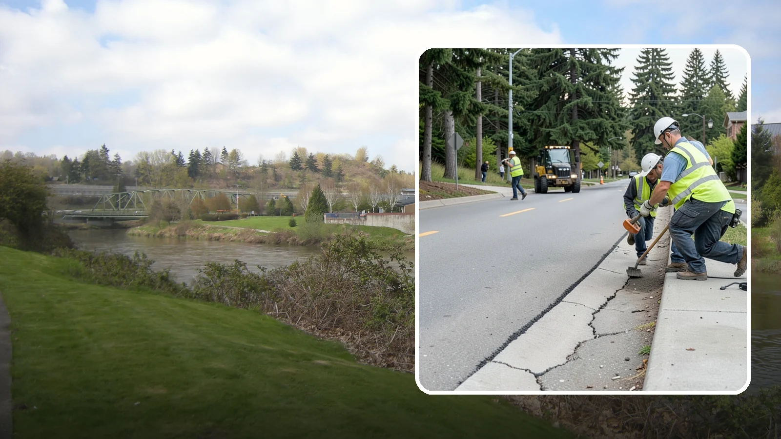 Sidewalk Repairs in Tukwila, King County, WA - Concrete sidewalk repairs that restore safe, ADA-compliant pedestrian paths across municipal walkways.