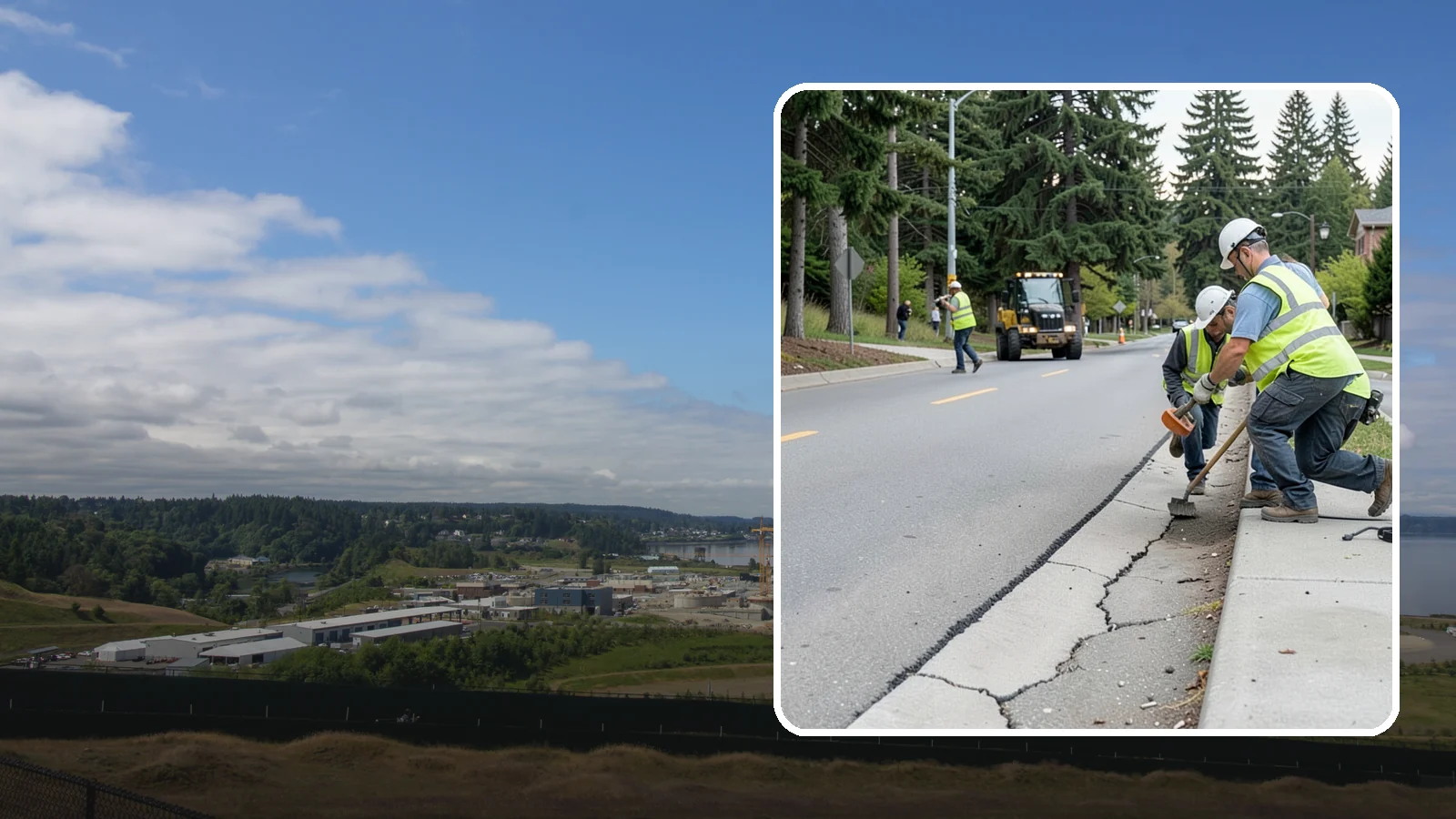 Sidewalk Repairs in University Place, Pierce County, WA - Concrete sidewalk repairs that restore safe, ADA-compliant pedestrian paths across municipal walkways.
