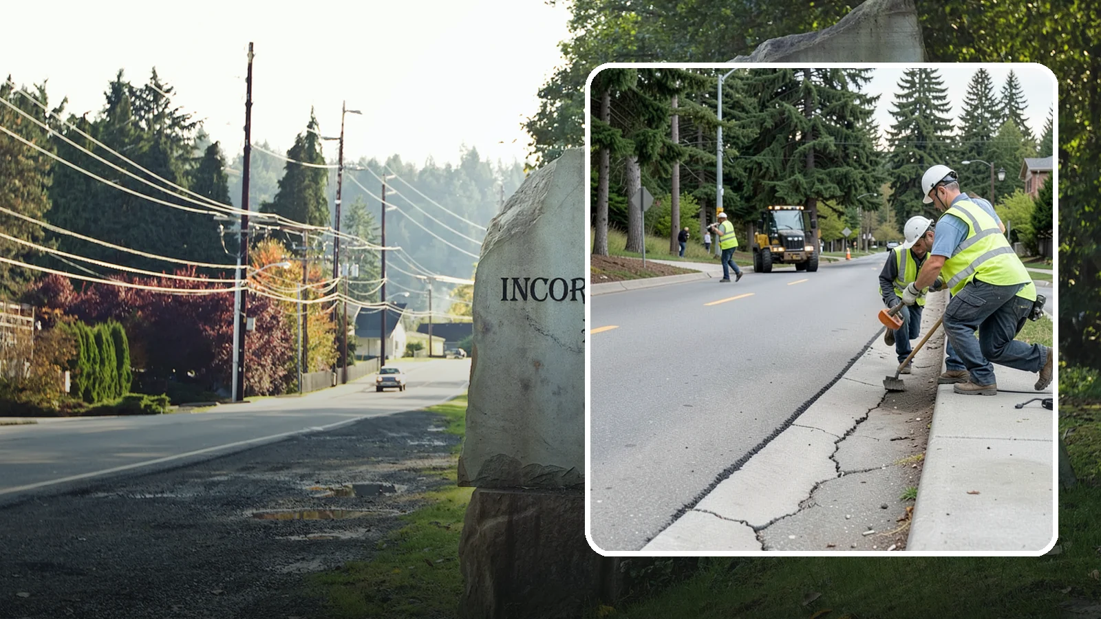 Sidewalk Repairs in Wilkeson, Pierce County, WA - Concrete sidewalk repairs that restore safe, ADA-compliant pedestrian paths across municipal walkways.