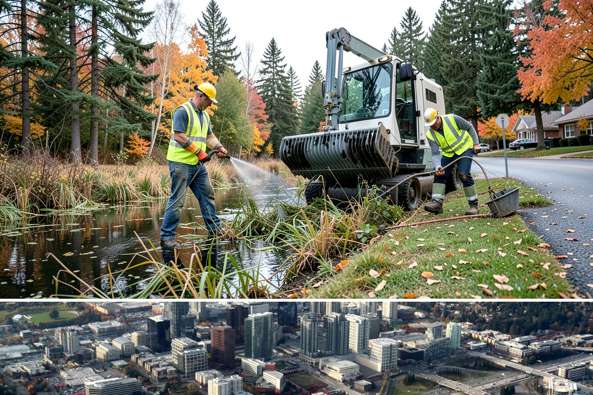 Sidewalk Replacement in Bellevue, King County, WA - Full replacement is scheduled in the dry summer season to ensure adequate curing and compaction before the return of sustained...