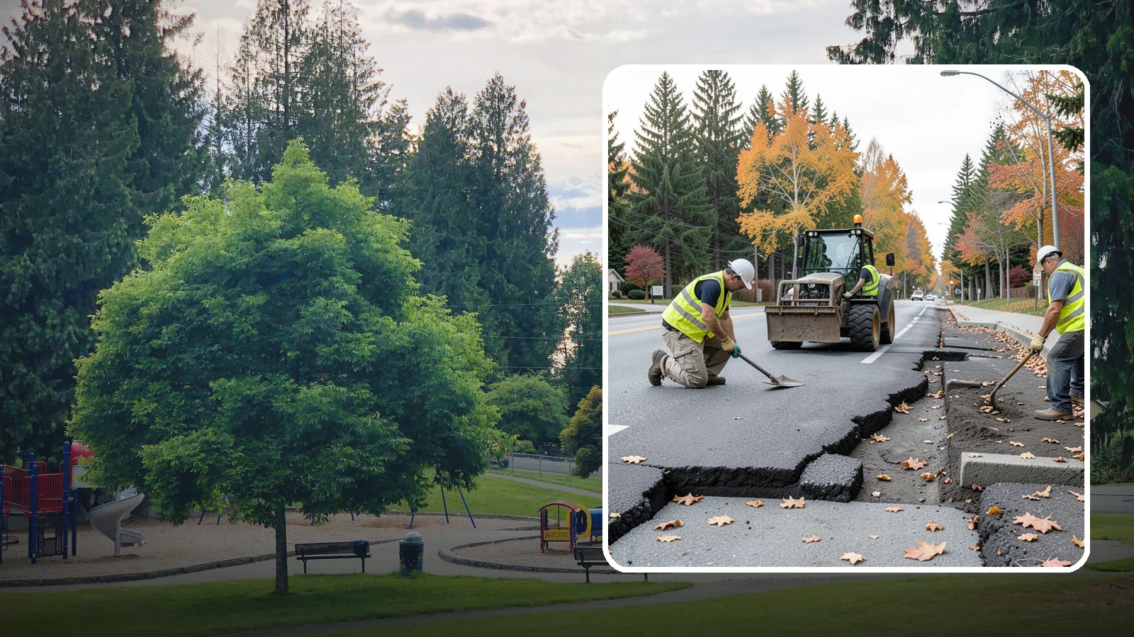 Sidewalk Replacement in Bonney Lake, Pierce County, WA - Full sidewalk replacement that rebuilds failed walkway sections to current municipal and accessibility standards.
