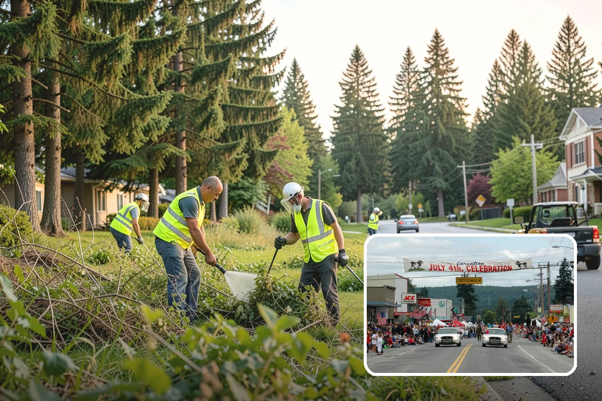 Sidewalk Replacement in Carnation, King County, WA - Restores decades of service life to failed walkway segments