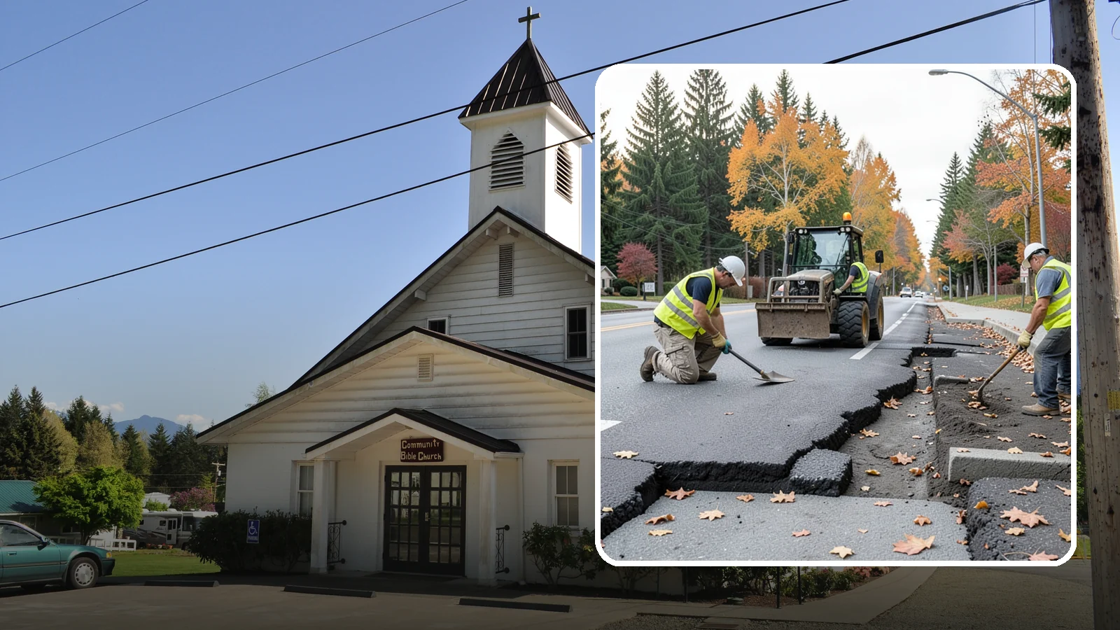 Sidewalk Replacement in Concrete, Skagit County, WA - Full sidewalk replacement that rebuilds failed walkway sections to current municipal and accessibility standards.