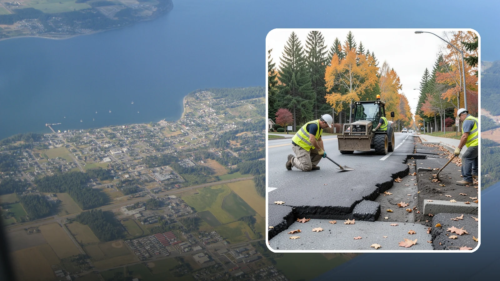 Sidewalk Replacement in Coupeville, Island County, WA - Full sidewalk replacement that rebuilds failed walkway sections to current municipal and accessibility standards.