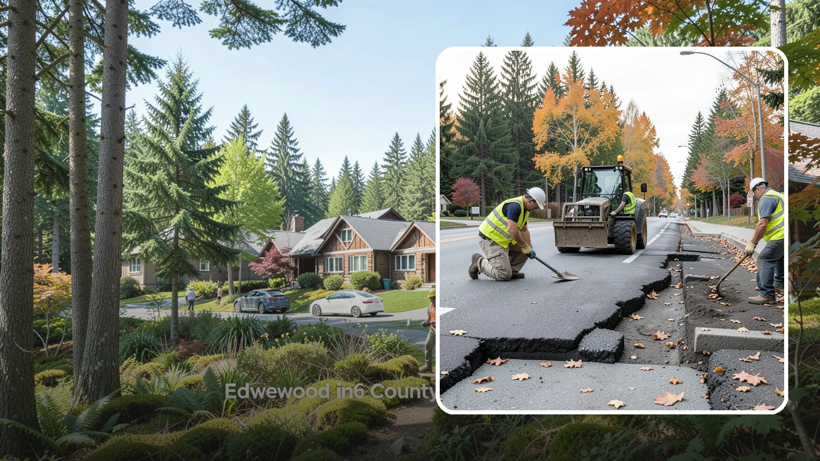Sidewalk Replacement in Edgewood, Pierce County, WA - Full sidewalk replacement that rebuilds failed walkway sections to current municipal and accessibility standards.