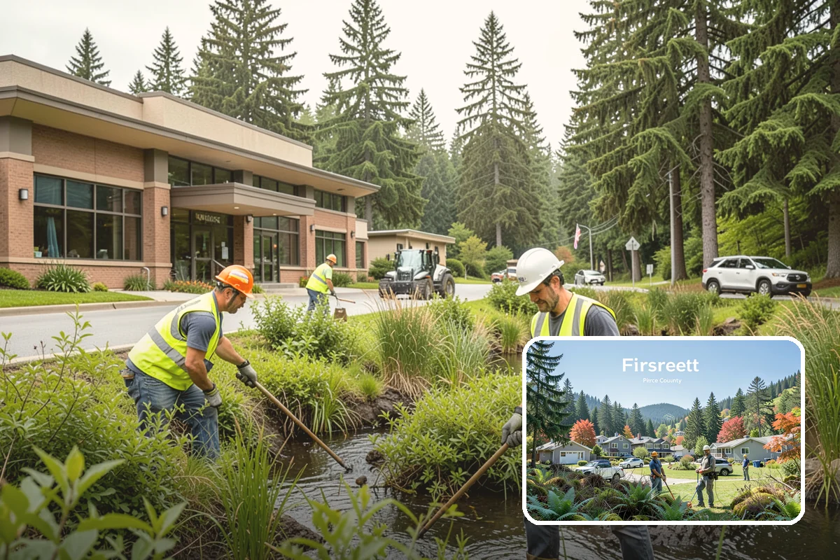 Sidewalk Replacement in Fircrest, Pierce County, WA - Restores decades of service life to failed walkway segments
