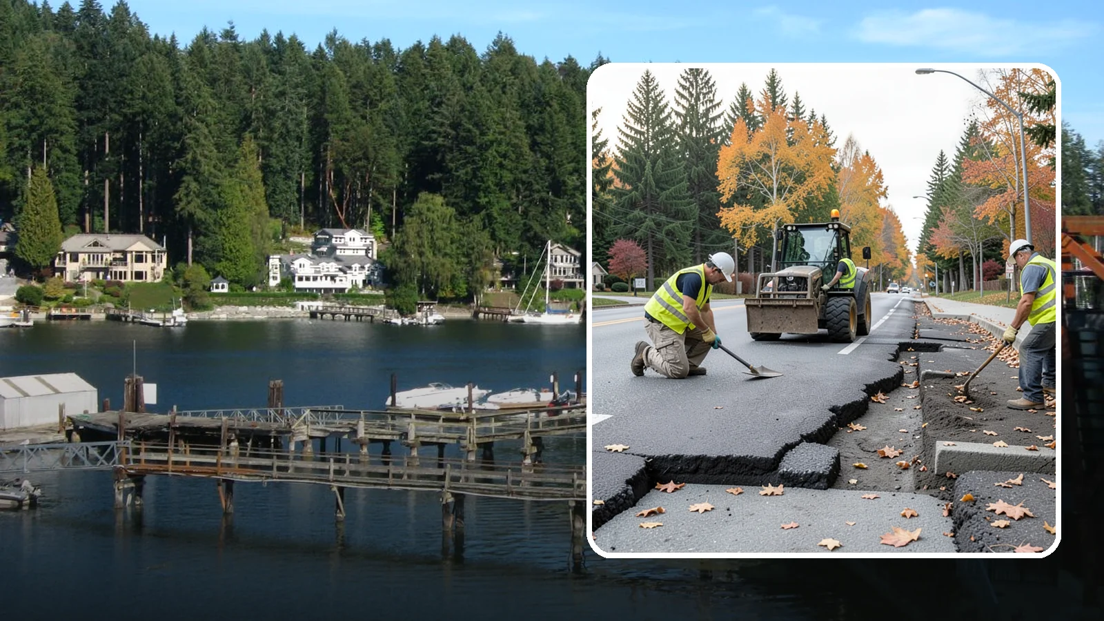 Sidewalk Replacement in Gig Harbor, Pierce County, WA - Full sidewalk replacement that rebuilds failed walkway sections to current municipal and accessibility standards.