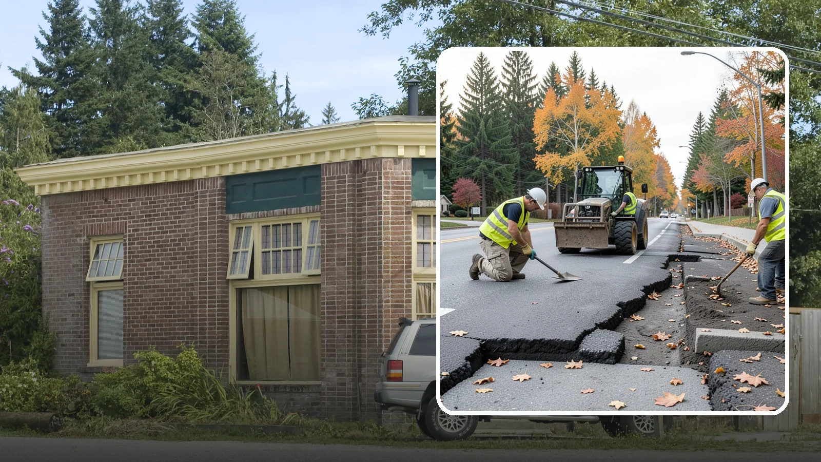 Sidewalk Replacement in Hamilton, Skagit County, WA - Full sidewalk replacement that rebuilds failed walkway sections to current municipal and accessibility standards.