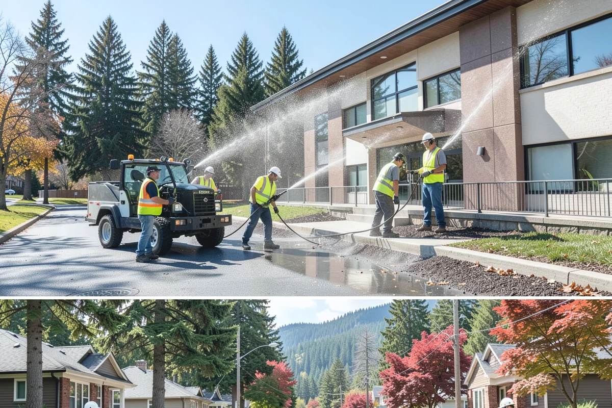 Sidewalk Replacement in Hunts Point, King County, WA - Full replacement is scheduled in the dry summer season to ensure adequate curing and compaction before the return of sustained...