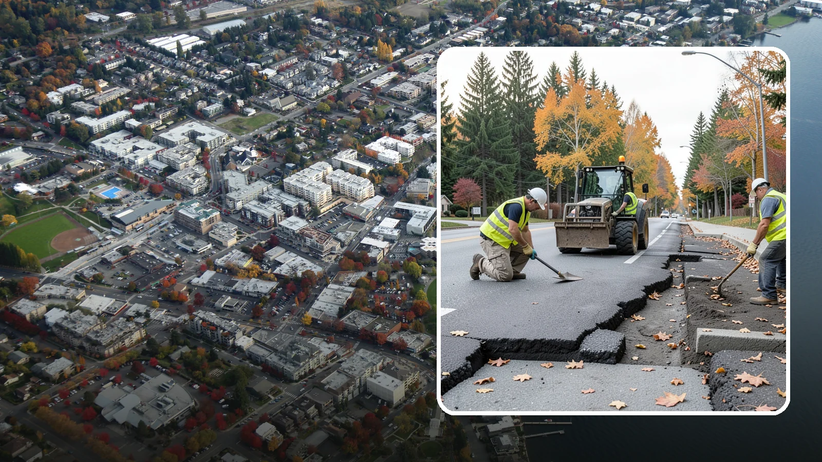 Sidewalk Replacement in Kirkland, King County, WA - Full sidewalk replacement that rebuilds failed walkway sections to current municipal and accessibility standards.