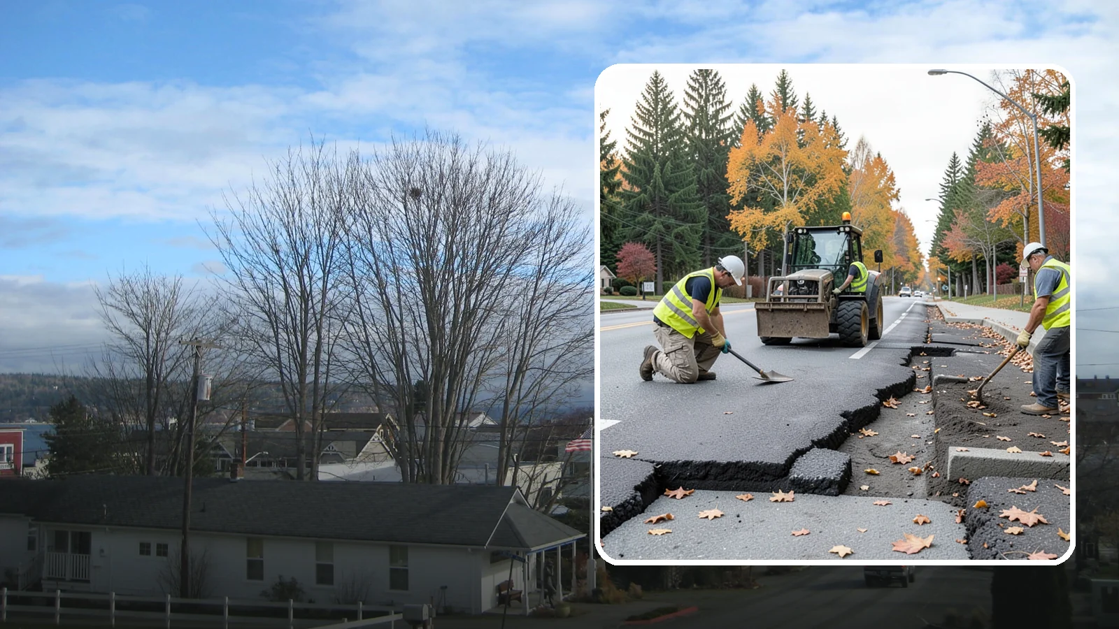 Sidewalk Replacement in Langley, Island County, WA - Full sidewalk replacement that rebuilds failed walkway sections to current municipal and accessibility standards.