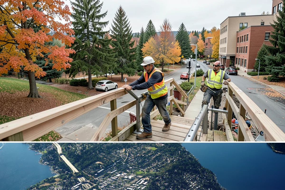 Sidewalk Replacement in Mercer Island, King County, WA - Full replacement is scheduled in the dry summer season to ensure adequate curing and compaction before the return of sustained...