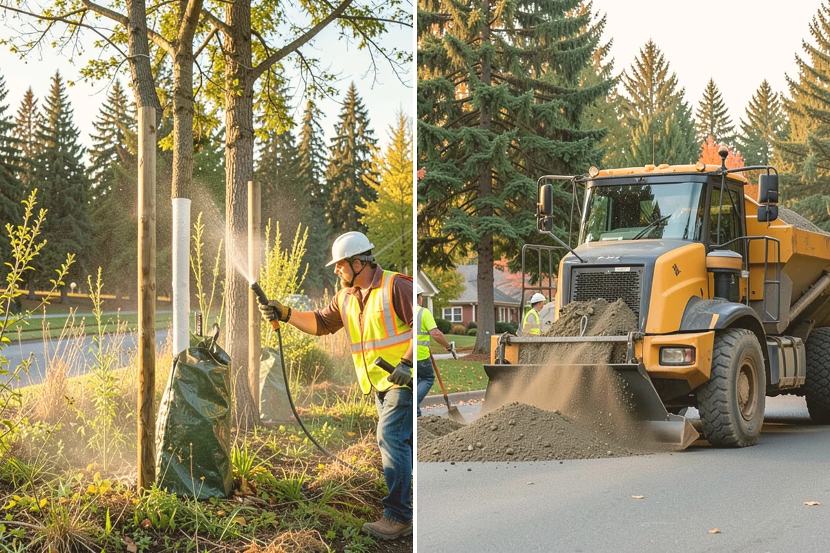 Sidewalk Replacement in Newcastle, King County, WA - Evaluate failed sections and design subgrade and drainage corrections