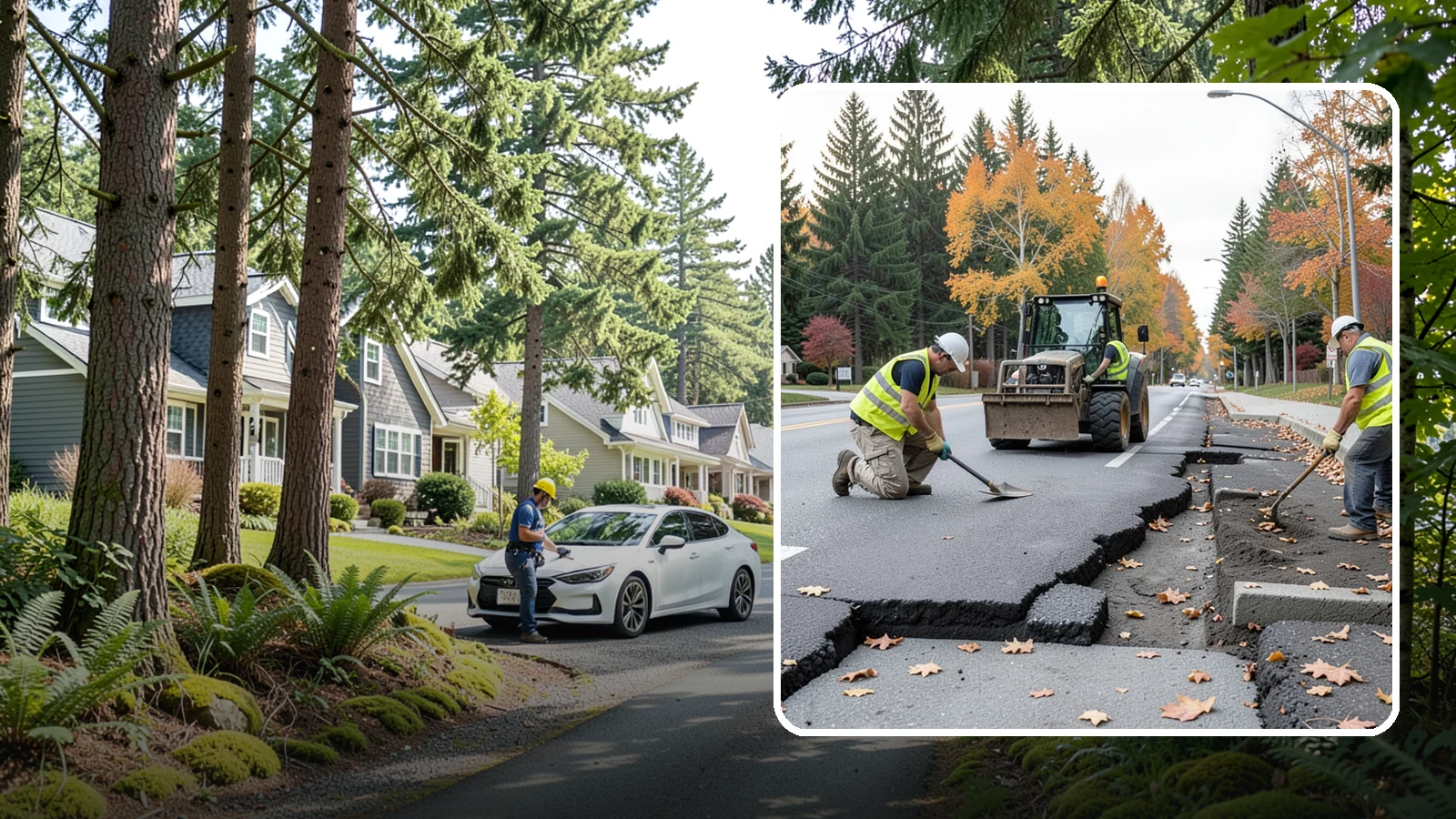 Sidewalk Replacement in Normandy Park, King County, WA - Full sidewalk replacement that rebuilds failed walkway sections to current municipal and accessibility standards.