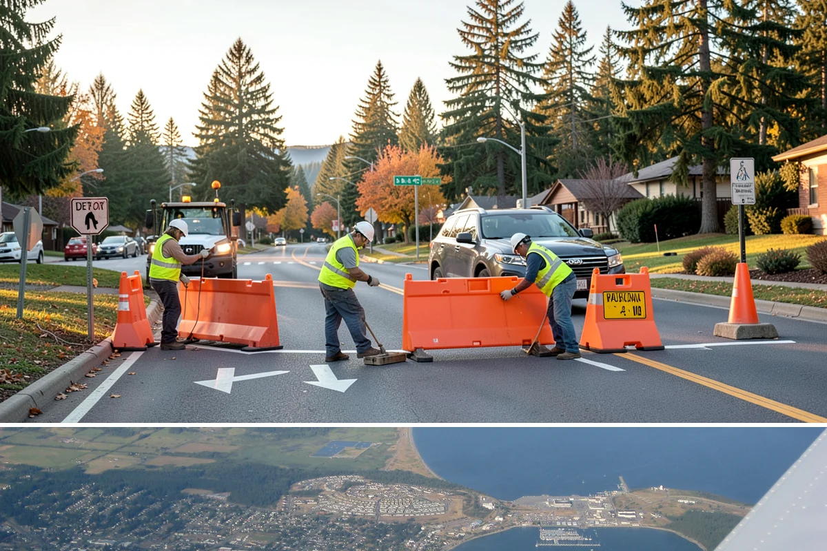Sidewalk Replacement in Oak Harbor, Island County, WA - Full replacement is scheduled in the dry summer season to ensure adequate curing and compaction before the return of sustained...