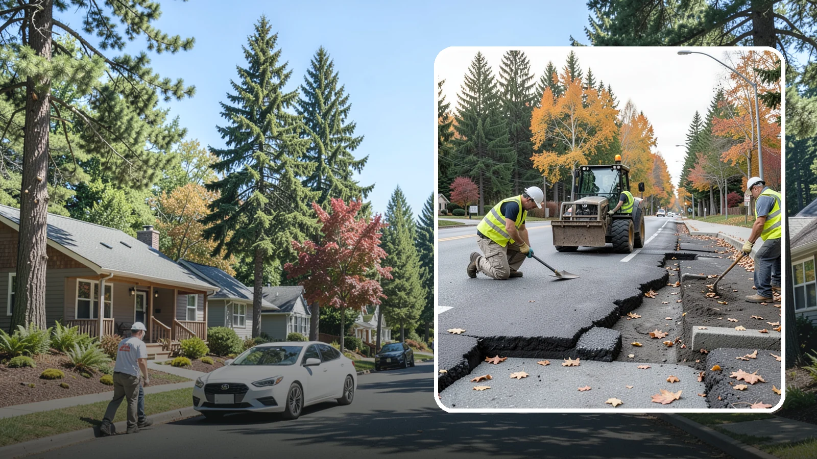 Sidewalk Replacement in Orting, Pierce County, WA - Full sidewalk replacement that rebuilds failed walkway sections to current municipal and accessibility standards.