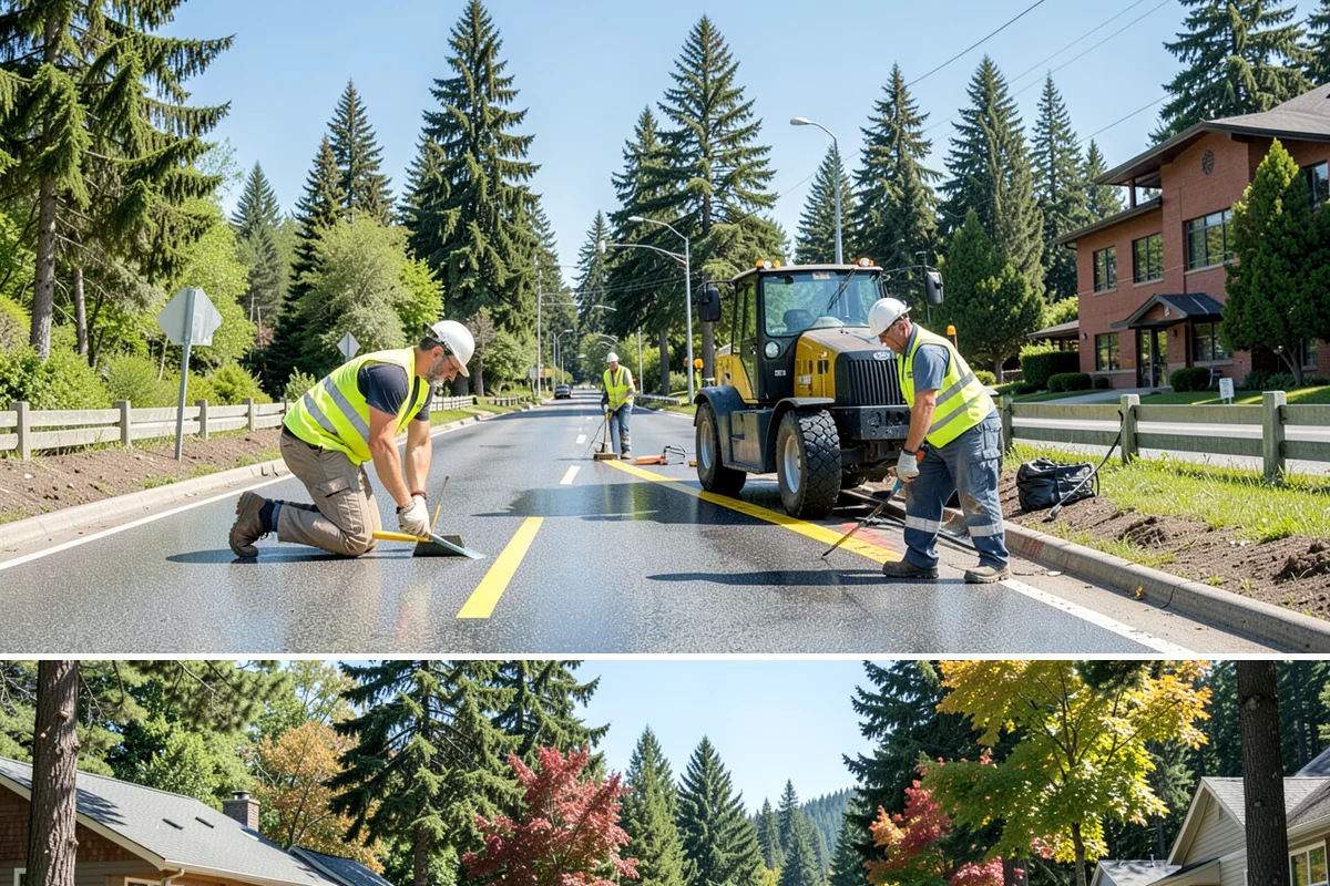 Sidewalk Replacement in Orting, Pierce County, WA - Full replacement is scheduled in the dry summer season to ensure adequate curing and compaction before the return of sustained...
