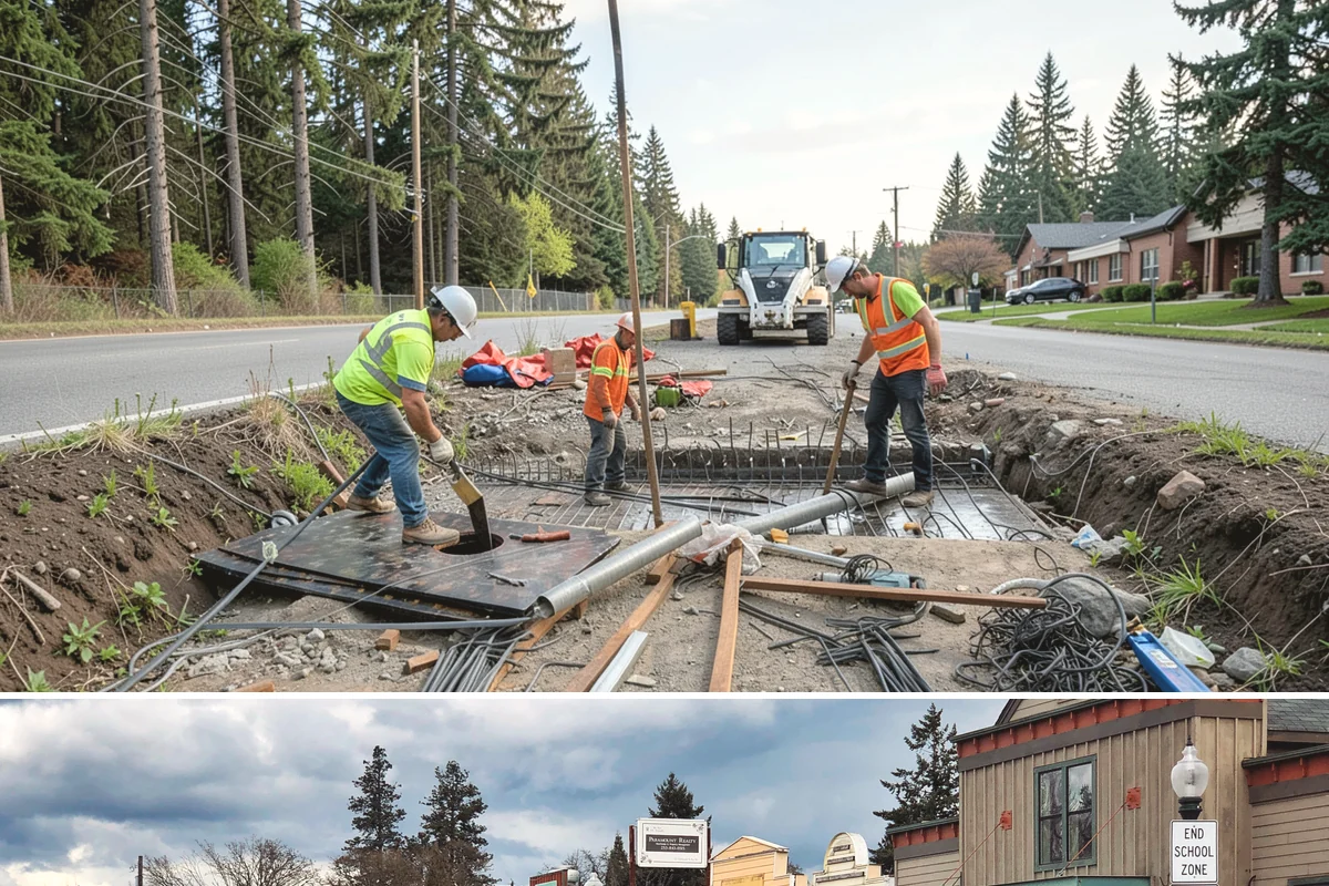 Sidewalk Replacement in Roy, Pierce County, WA - Full replacement is scheduled in the dry summer season to ensure adequate curing and compaction before the return of sustained...