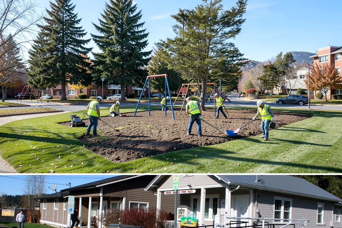 Sidewalk Replacement in South Prairie, Pierce County, WA - Full replacement is scheduled in the dry summer season to ensure adequate curing and compaction before the return of sustained...