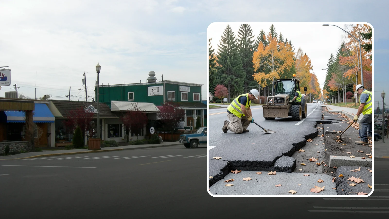 Sidewalk Replacement in Stanwood, Snohomish County, WA - Full sidewalk replacement that rebuilds failed walkway sections to current municipal and accessibility standards.