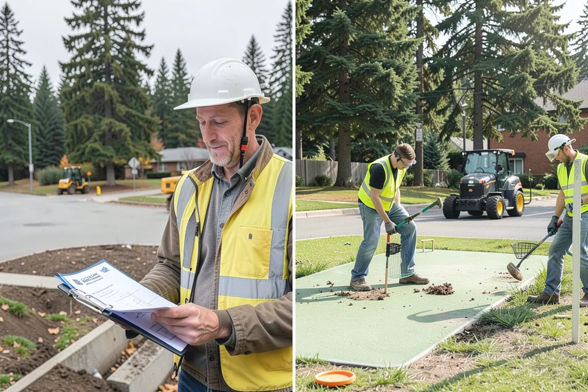 Sidewalk Replacement in Sumner, Pierce County, WA - Evaluate failed sections and design subgrade and drainage corrections
