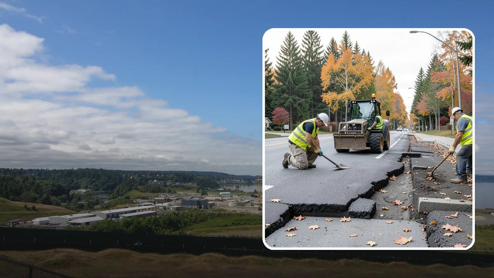 Sidewalk Replacement in University Place, Pierce County, WA - Full sidewalk replacement that rebuilds failed walkway sections to current municipal and accessibility standards.