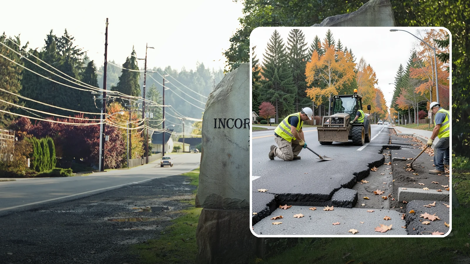 Sidewalk Replacement in Wilkeson, Pierce County, WA - Full sidewalk replacement that rebuilds failed walkway sections to current municipal and accessibility standards.