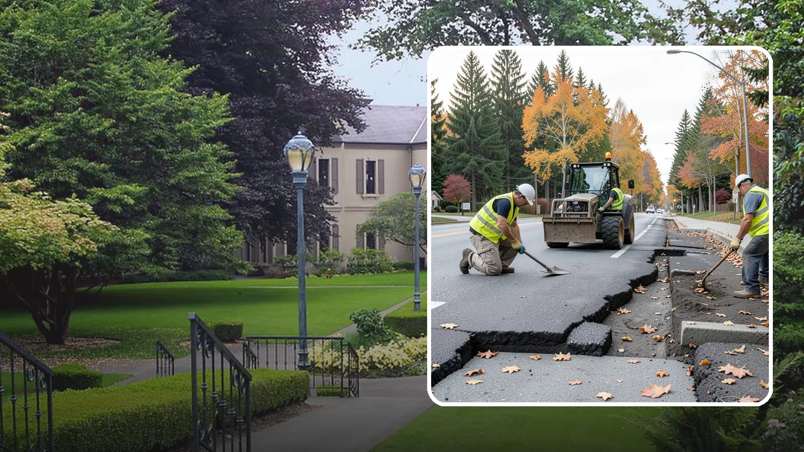 Sidewalk Replacement in Woodinville, King County, WA - Full sidewalk replacement that rebuilds failed walkway sections to current municipal and accessibility standards.