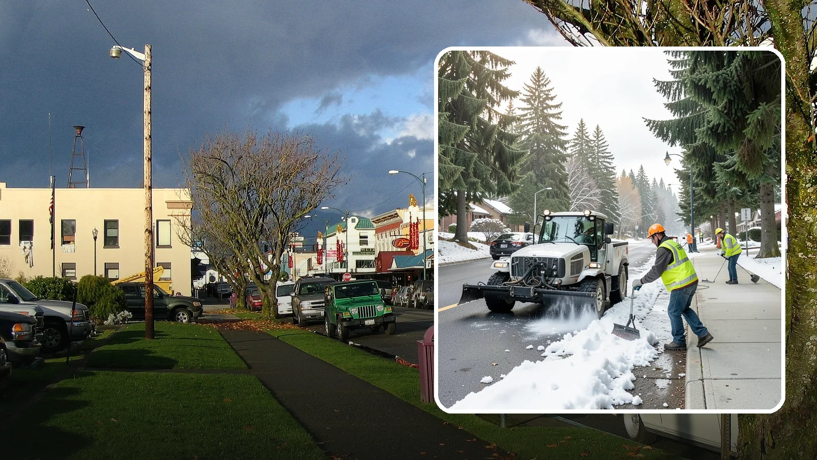 Sidewalk Snow Removal in Arlington, Snohomish County, WA - Clear public sidewalks, walkways, and pedestrian corridors of snow to maintain safe, ADA-compliant access.