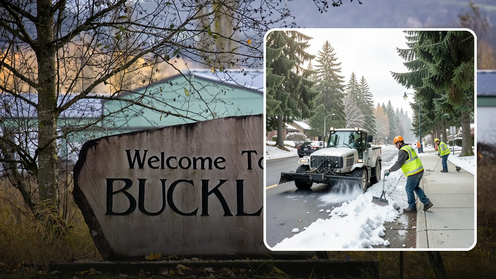 Sidewalk Snow Removal in Buckley, Pierce County, WA - Clear public sidewalks, walkways, and pedestrian corridors of snow to maintain safe, ADA-compliant access.