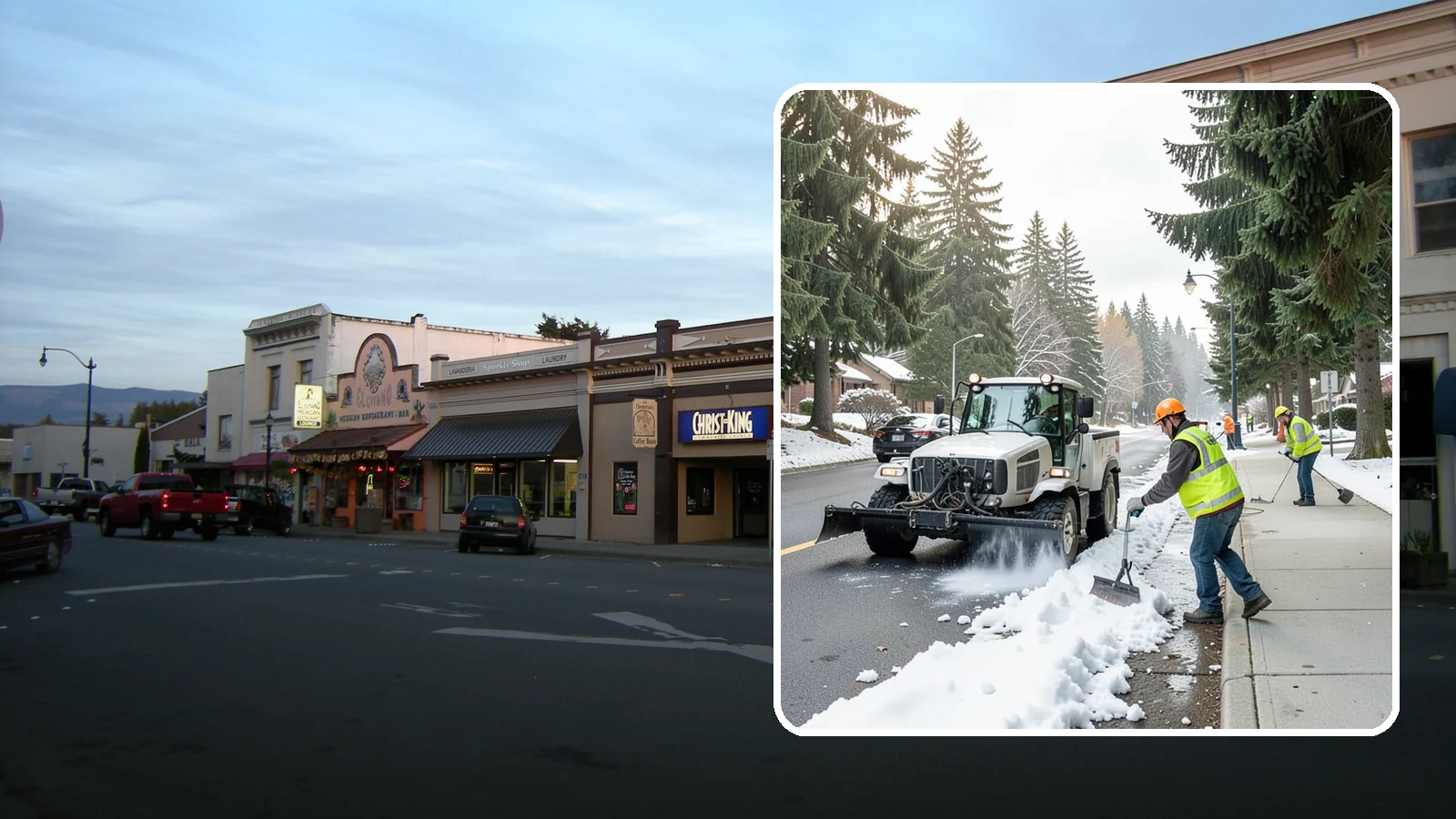 Sidewalk Snow Removal in Burlington, Skagit County, WA - Clear public sidewalks, walkways, and pedestrian corridors of snow to maintain safe, ADA-compliant access.