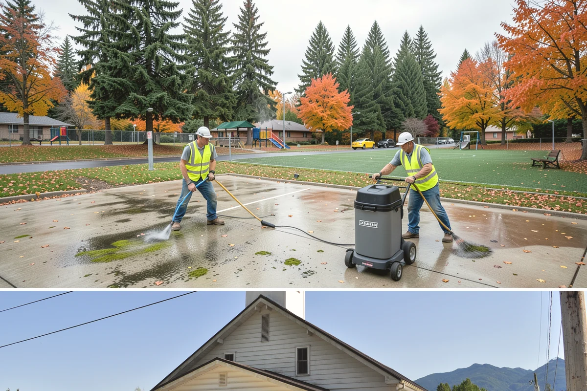 Sidewalk Snow Removal in Concrete, Skagit County, WA - Sidewalk clearing is a winter service active from late fall through early spring, mobilized alongside each snow and freezing...