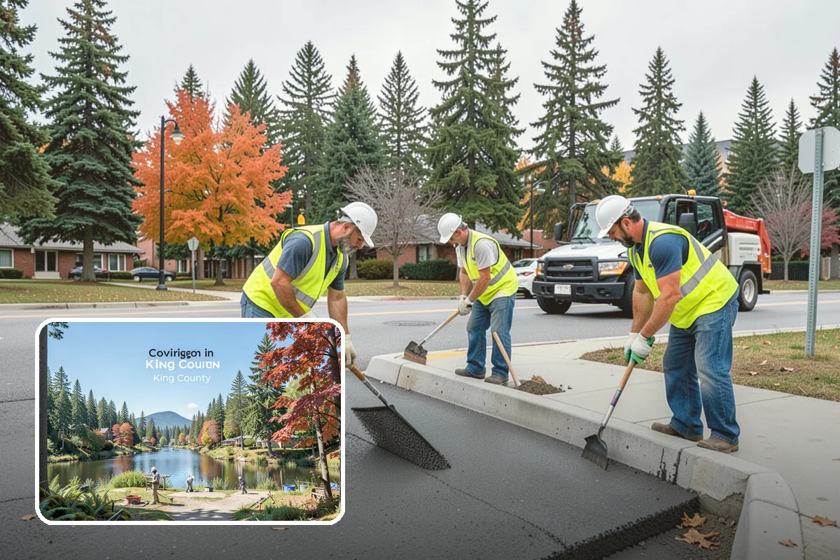 Sidewalk Snow Removal in Covington, King County, WA - Maintains ADA-accessible width at ramps and crossings