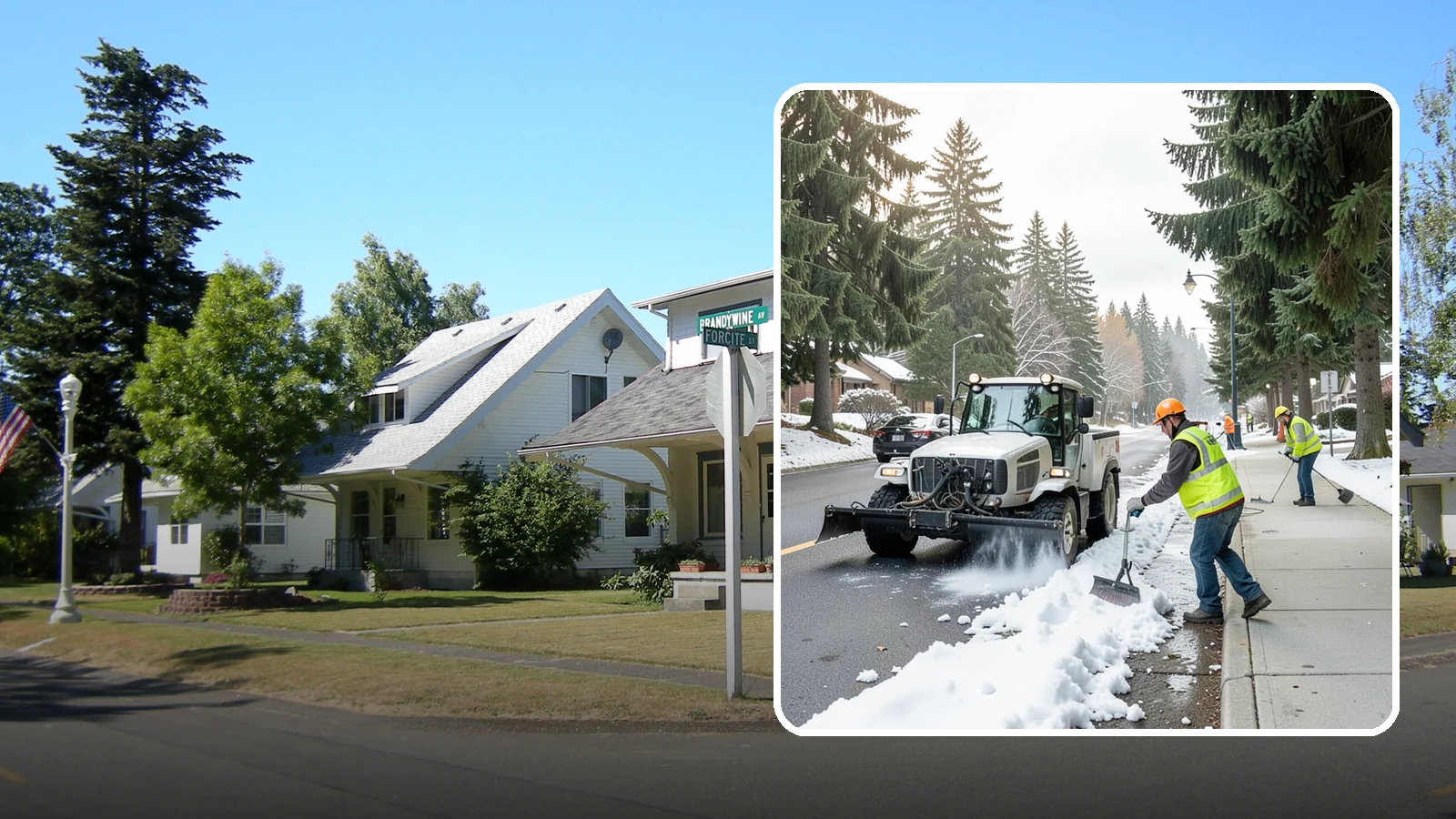 Sidewalk Snow Removal in DuPont, Pierce County, WA - Clear public sidewalks, walkways, and pedestrian corridors of snow to maintain safe, ADA-compliant access.