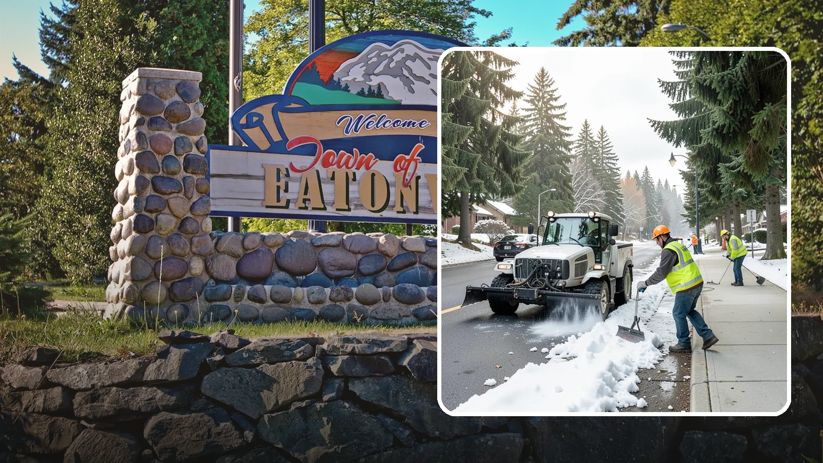 Sidewalk Snow Removal in Eatonville, Pierce County, WA - Clear public sidewalks, walkways, and pedestrian corridors of snow to maintain safe, ADA-compliant access.