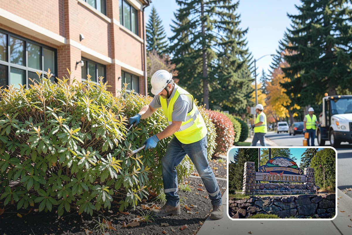 Sidewalk Snow Removal in Eatonville, Pierce County, WA - Maintains ADA-accessible width at ramps and crossings