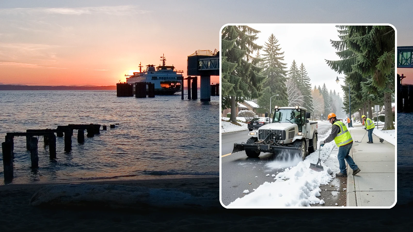 Sidewalk Snow Removal in Edmonds, Snohomish County, WA - Clear public sidewalks, walkways, and pedestrian corridors of snow to maintain safe, ADA-compliant access.