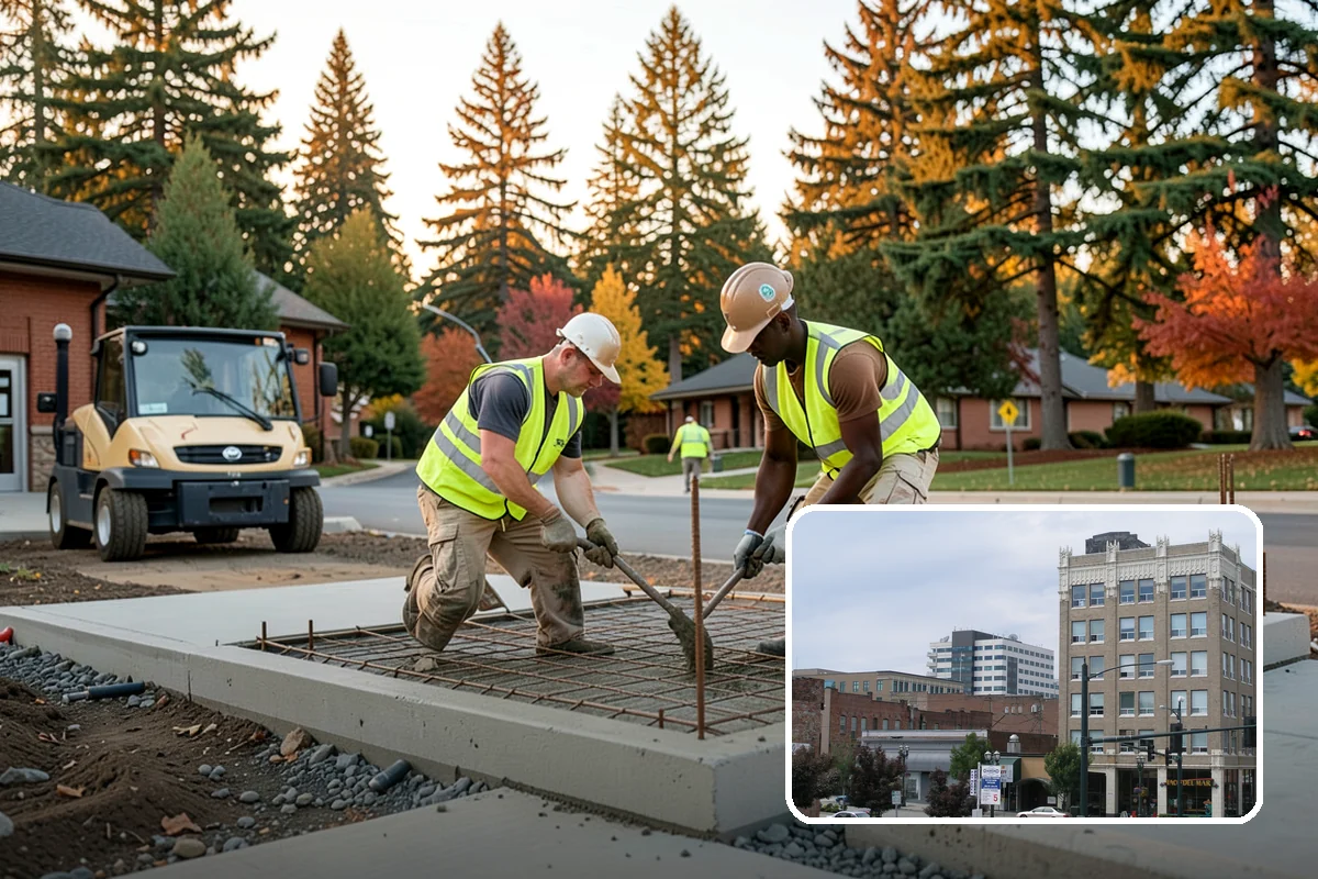 Sidewalk Snow Removal in Everett, Snohomish County, WA - Maintains ADA-accessible width at ramps and crossings