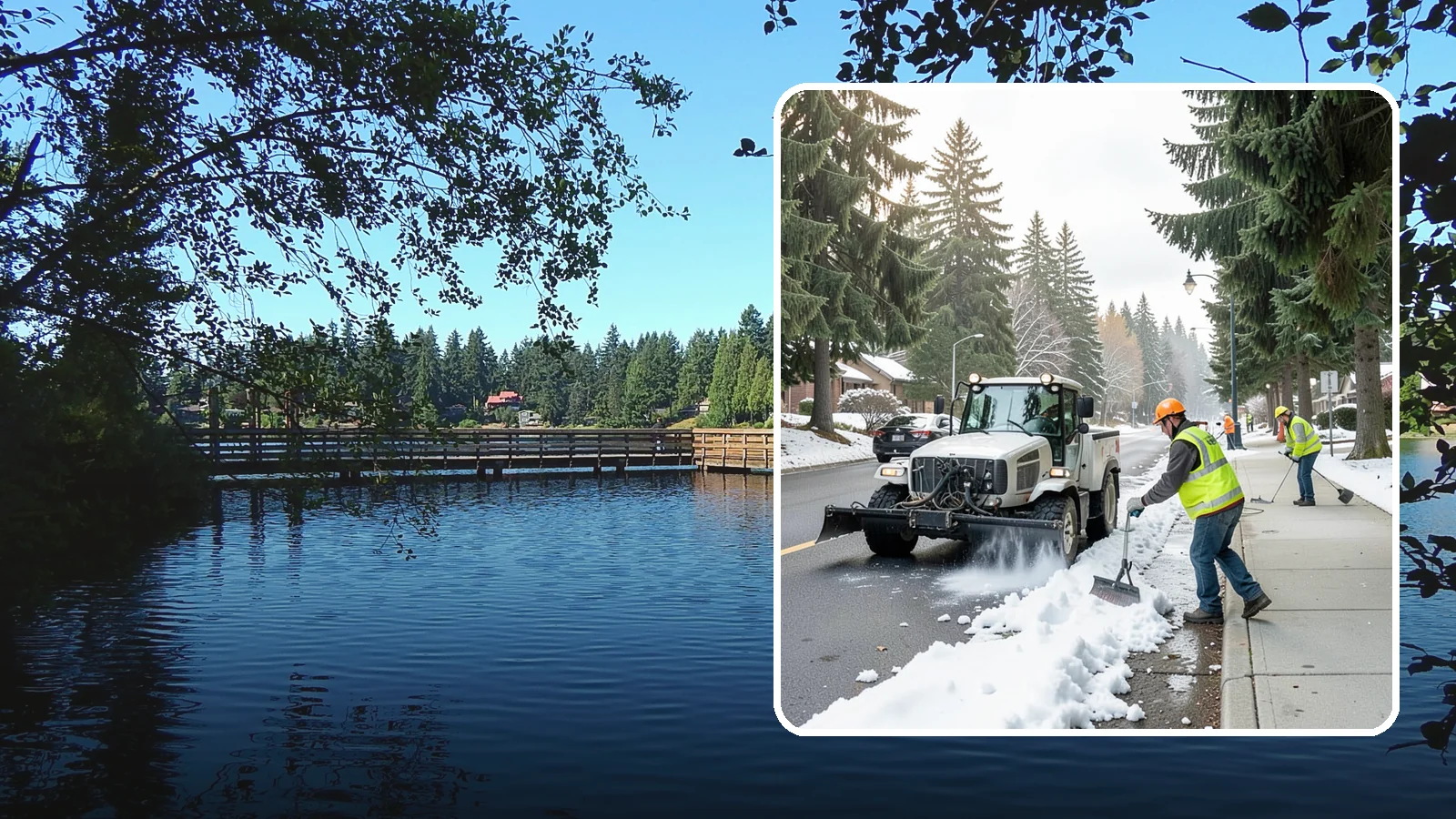 Sidewalk Snow Removal in Federal Way, King County, WA - Clear public sidewalks, walkways, and pedestrian corridors of snow to maintain safe, ADA-compliant access.