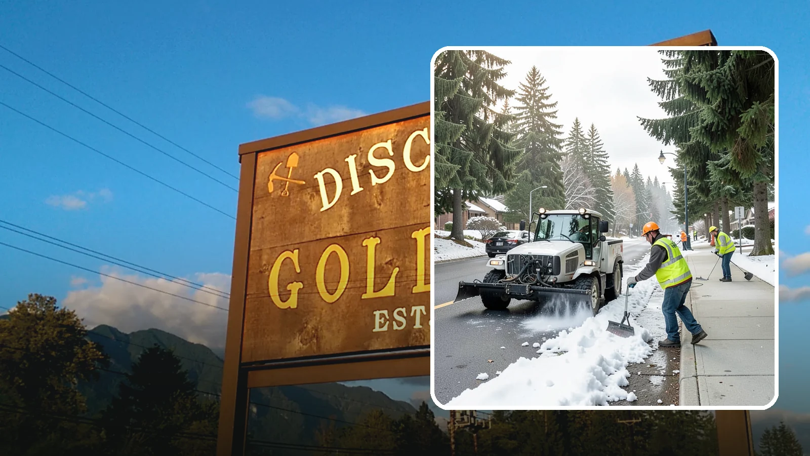 Sidewalk Snow Removal in Gold Bar, Snohomish County, WA - Clear public sidewalks, walkways, and pedestrian corridors of snow to maintain safe, ADA-compliant access.