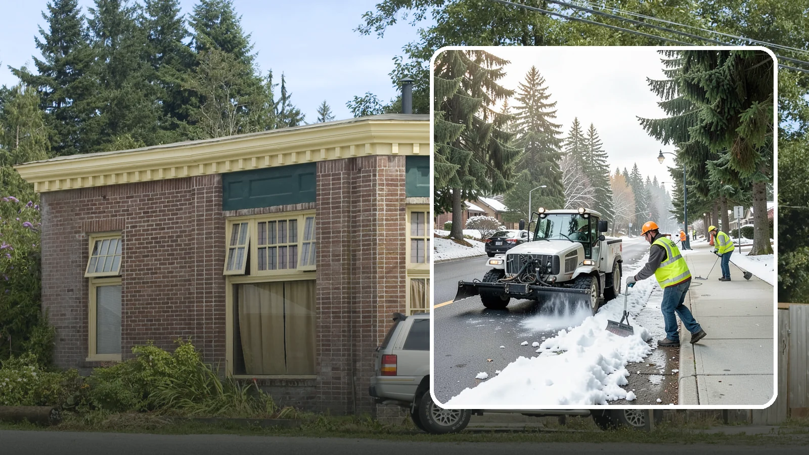 Sidewalk Snow Removal in Hamilton, Skagit County, WA - Clear public sidewalks, walkways, and pedestrian corridors of snow to maintain safe, ADA-compliant access.