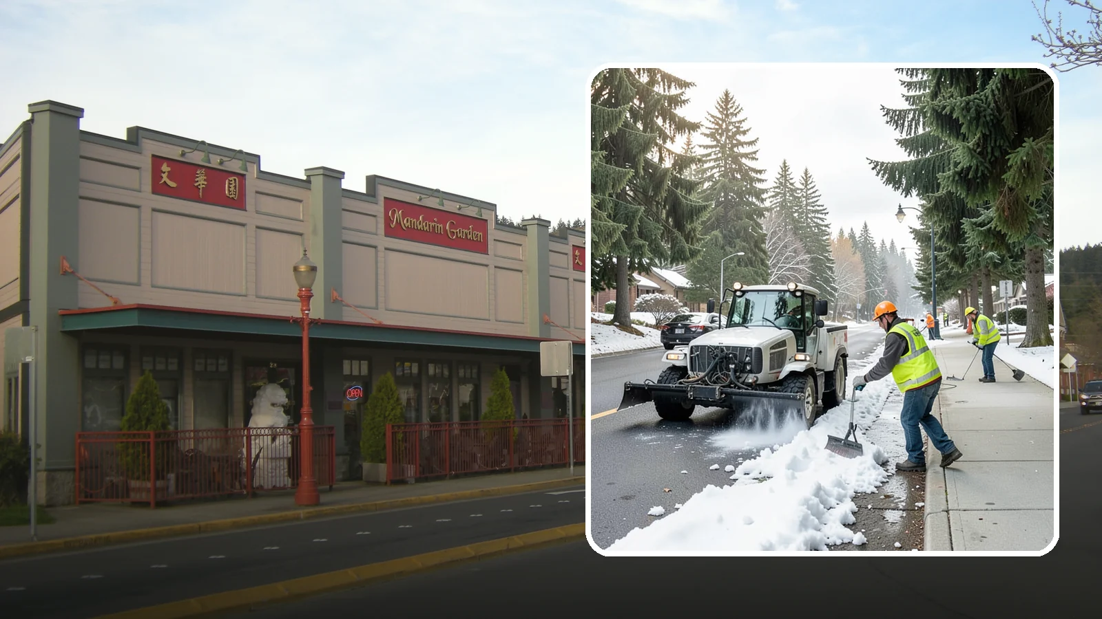 Sidewalk Snow Removal in Issaquah, King County, WA - Clear public sidewalks, walkways, and pedestrian corridors of snow to maintain safe, ADA-compliant access.
