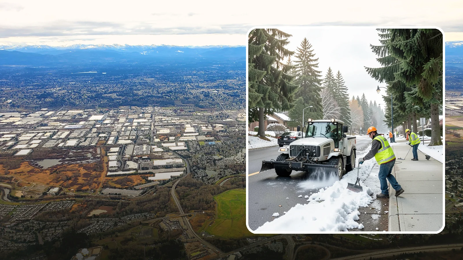 Sidewalk Snow Removal in Kent, King County, WA - Clear public sidewalks, walkways, and pedestrian corridors of snow to maintain safe, ADA-compliant access.