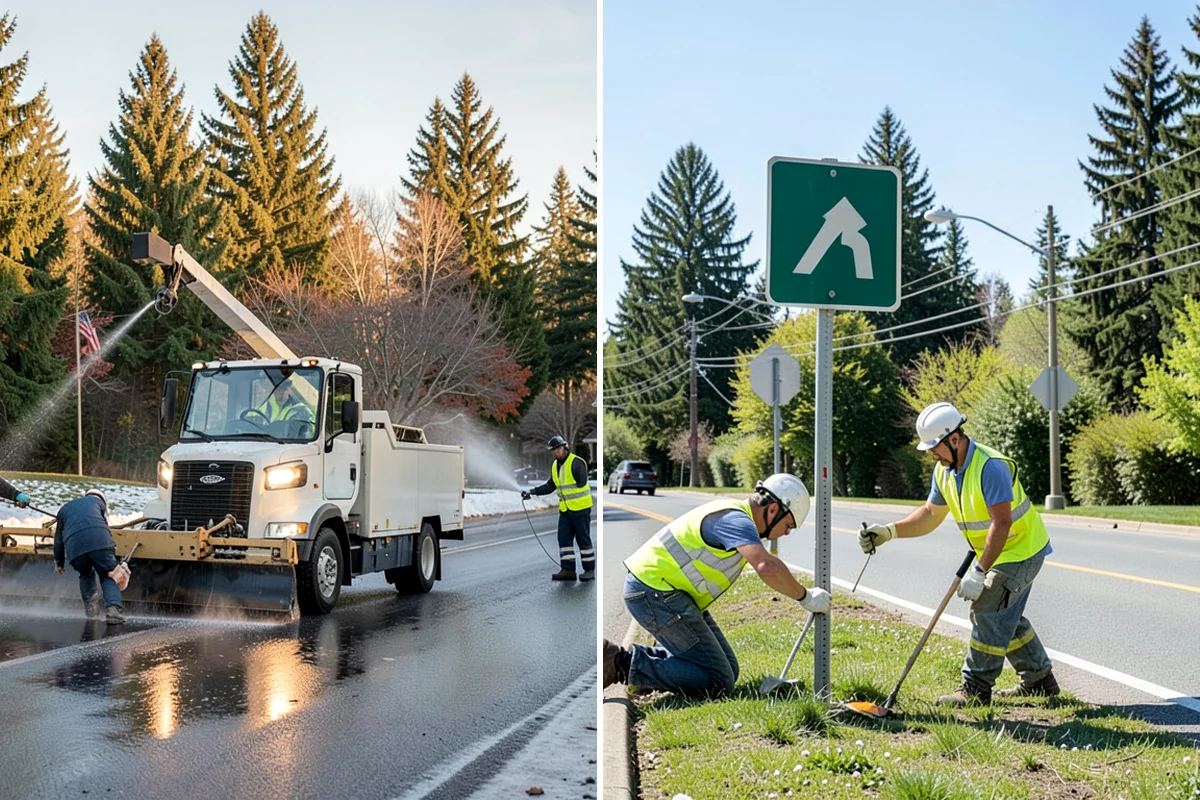 Sidewalk Snow Removal in Lake Forest Park, King County, WA - Inventory walkways, ramps, and pads with accessibility priorities